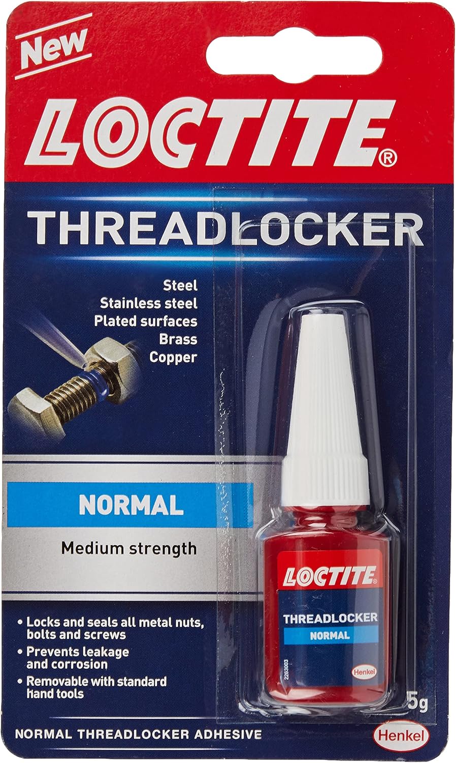 Loctite Threadlocker, Locks & Seals All Metal Nuts, Balls & Screws | 1 x 5g Tube