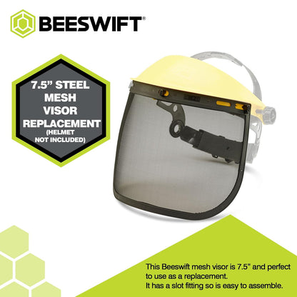 Beeswift Steel Mesh Visor 8" Black Universal