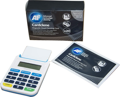 AF Cardclene Cleaning Cards with Isopropanol for Swipe-reading Machines Pack 20's