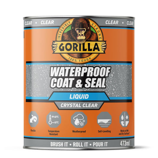 Gorilla Waterproof Coat & Seal Clear | 1 x 473ml Tin