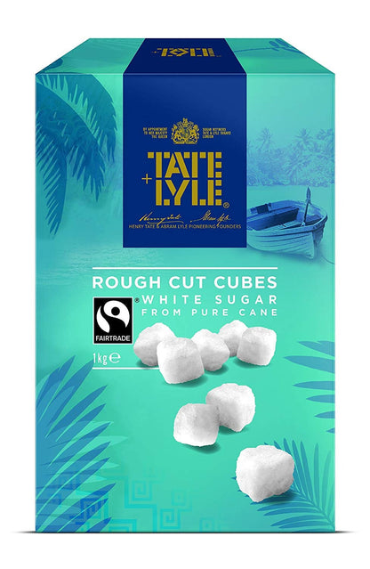 Tate & Lyle Rough Cut Fairtrade White Sugar Cubes 1kg