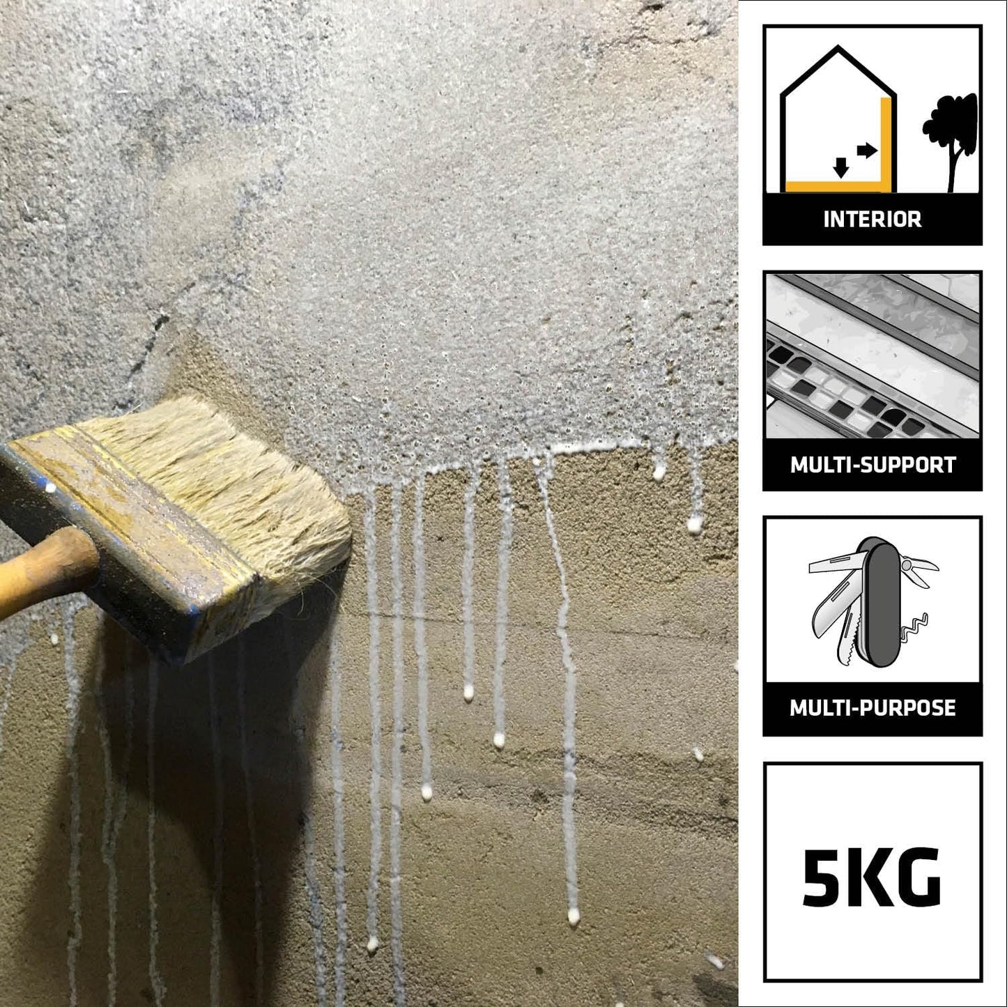 Everbuild Contractors PVA Adhesive And Sealer | 2 x 5 Litre