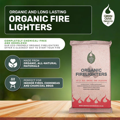 Olive Organic Firelighters 32Pk