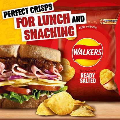 Walkers Ready Salted Crisps Pack 32's