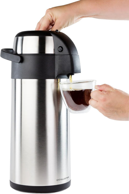 Fixtures Chrome President Pump AirPot Vacuum Jug 1.9L - 3 Litre (ALL SIZES)