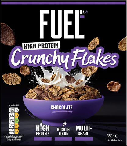 FUEL10K Chocolate Crunch Multigrain Flakes Breakfast Cereal, 350 g