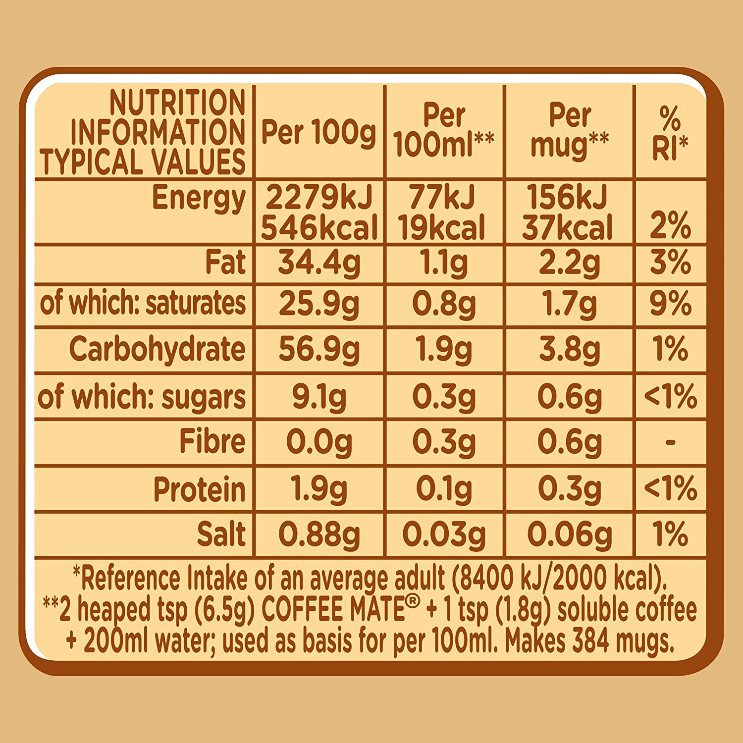 Nestle Coffee-Mate Original 2.5kg - UK BUSINESS SUPPLIES