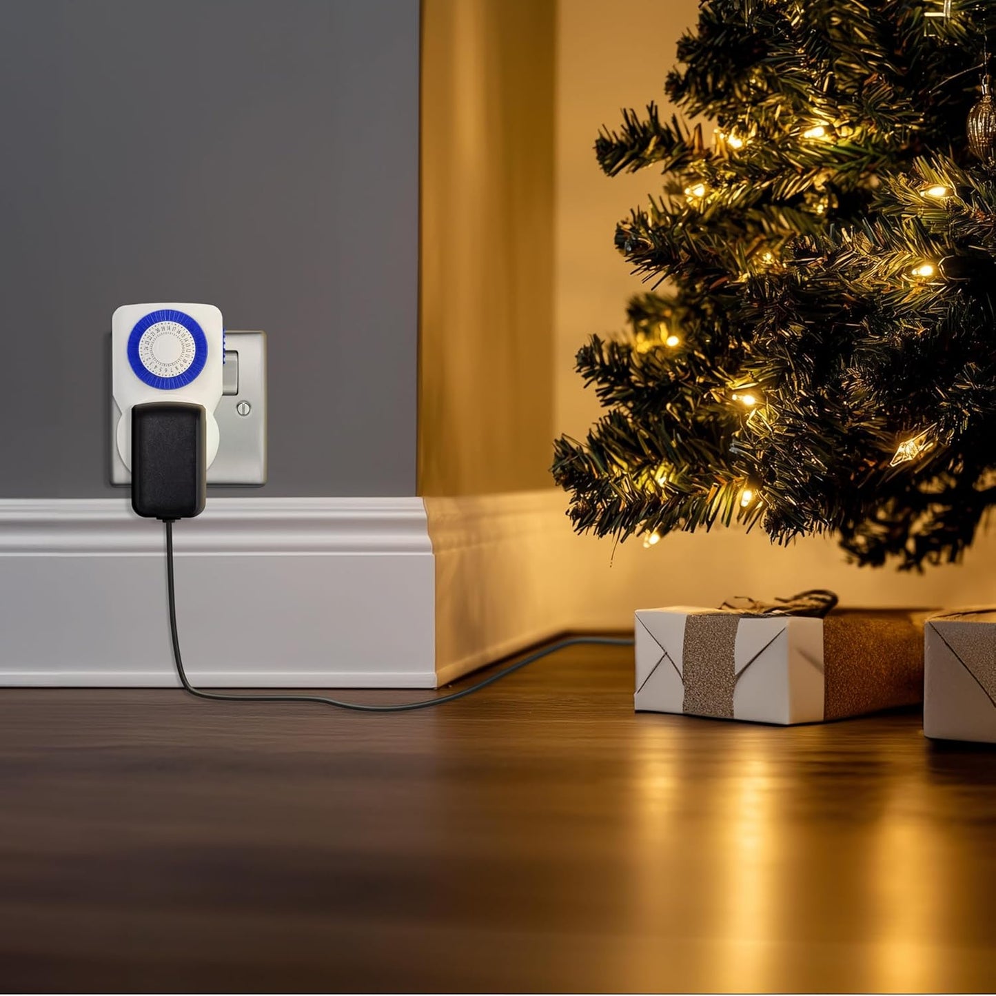 Masterplug Tms24-Mp Energy Saving Daily Mechanical Segment Timer Plug, White