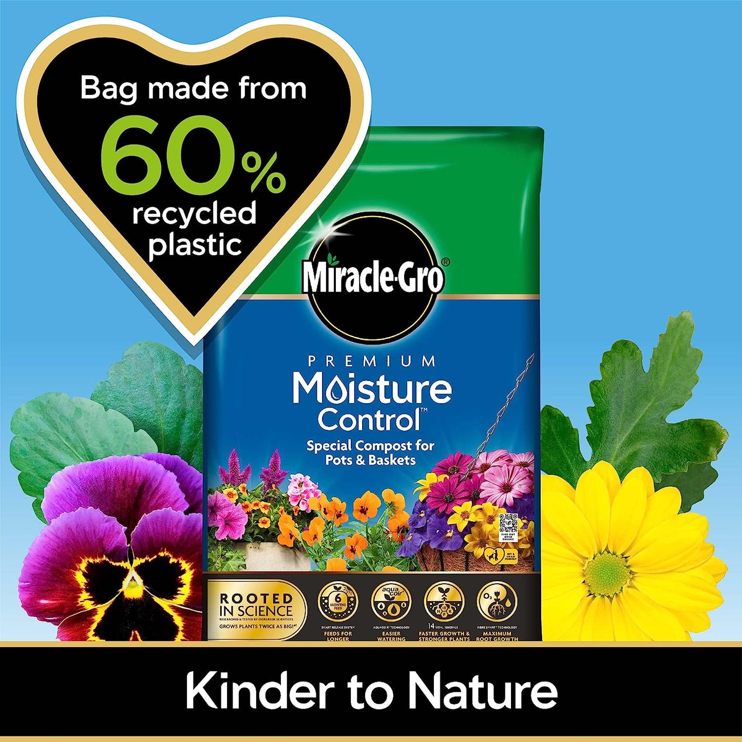 Miracle Gro Premium Moisture Control Potting Compost 10L