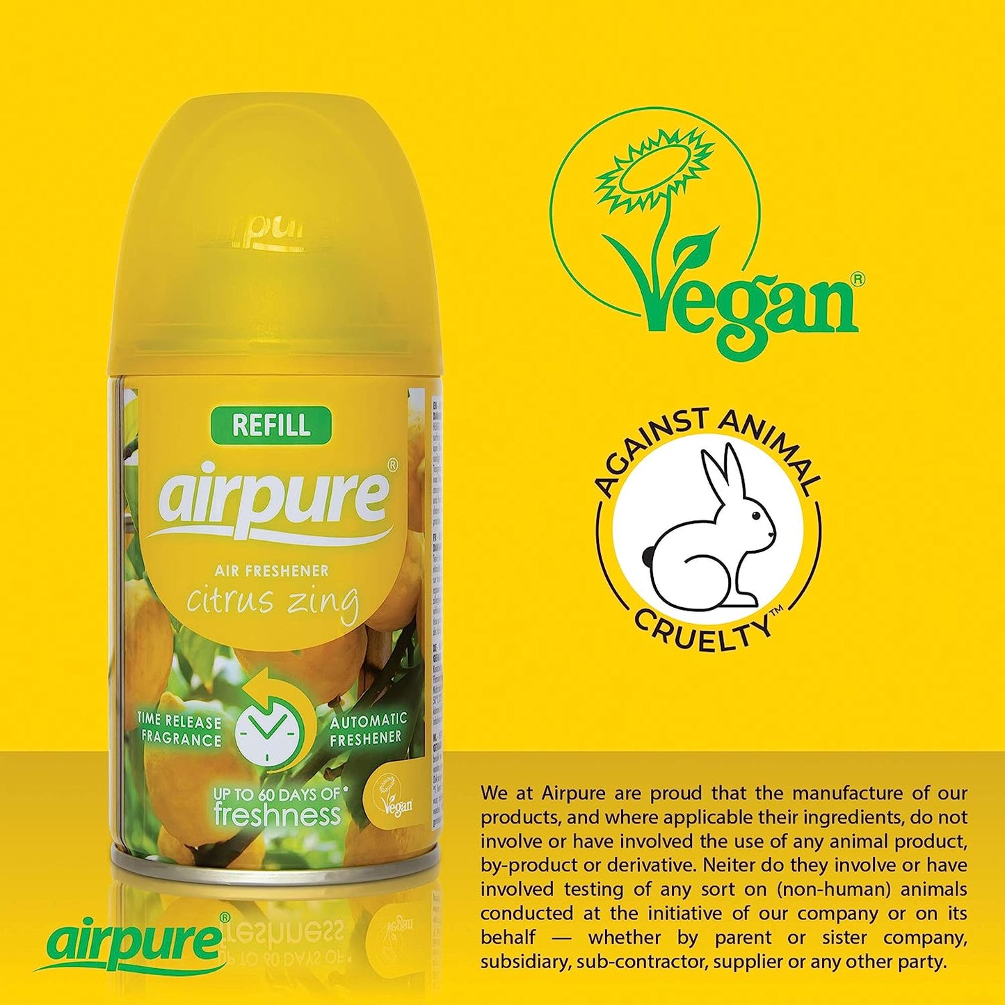 AirPure Citrus Zing Freshmatic Compatible Refill 250ml {1-24 Refills}