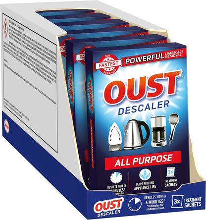Oust - All Purpose Descaler 3 x 25ml Sachets - UK BUSINESS SUPPLIES