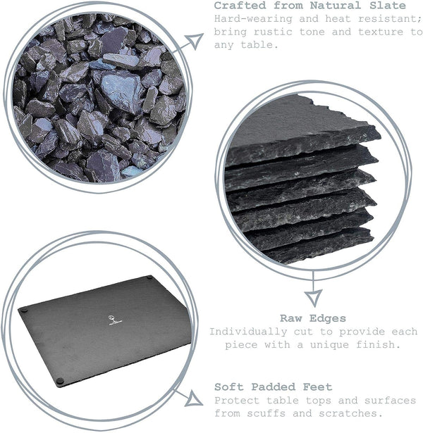 Fixtures Slate Platter/Plate 30 x 20cm