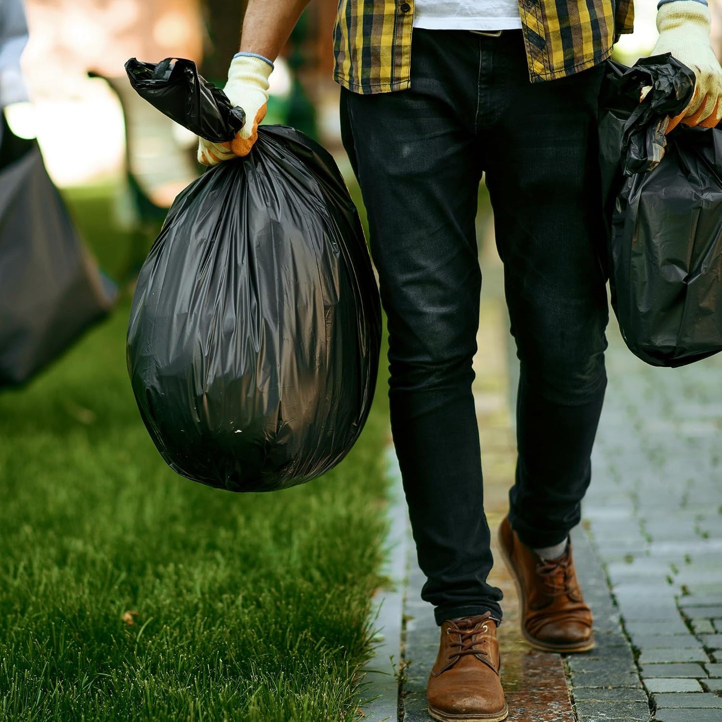 Ecobag Black Rubble Bags | 30L Capacity | Strong 80 Microns | 1 x 20 Pack