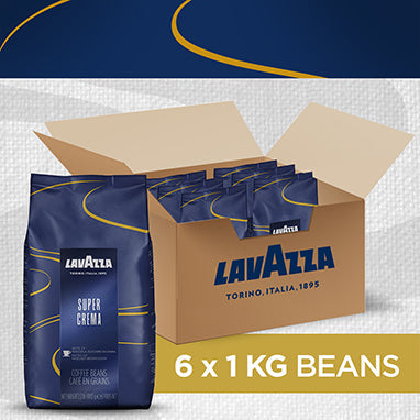 Lavazza Super Crema Whole Bean Espresso Coffee 1kg