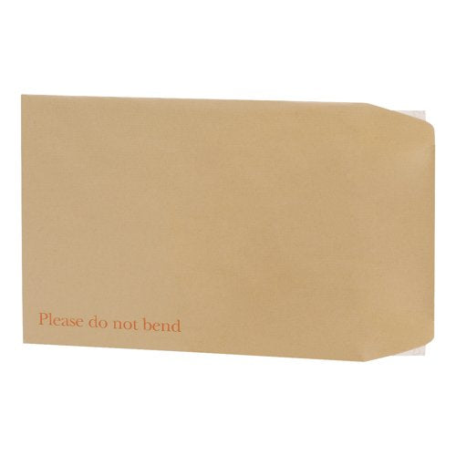 5 Star Office Envelopes Recycled Board Backed Hot Melt Peel/Seal 241x178mm Manilla (Pack of 125)