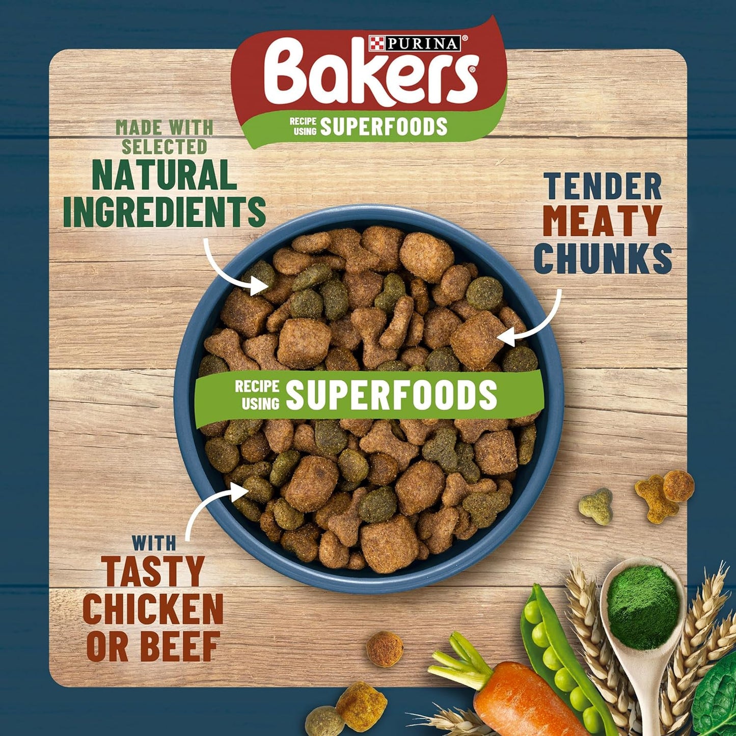 Bakers Adult Beef Dry Dog Food 14kg