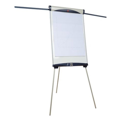 5 Star Drywipe Magnetic Easel with Pen Tray and Extension Arms A1/Euro Grey 915048