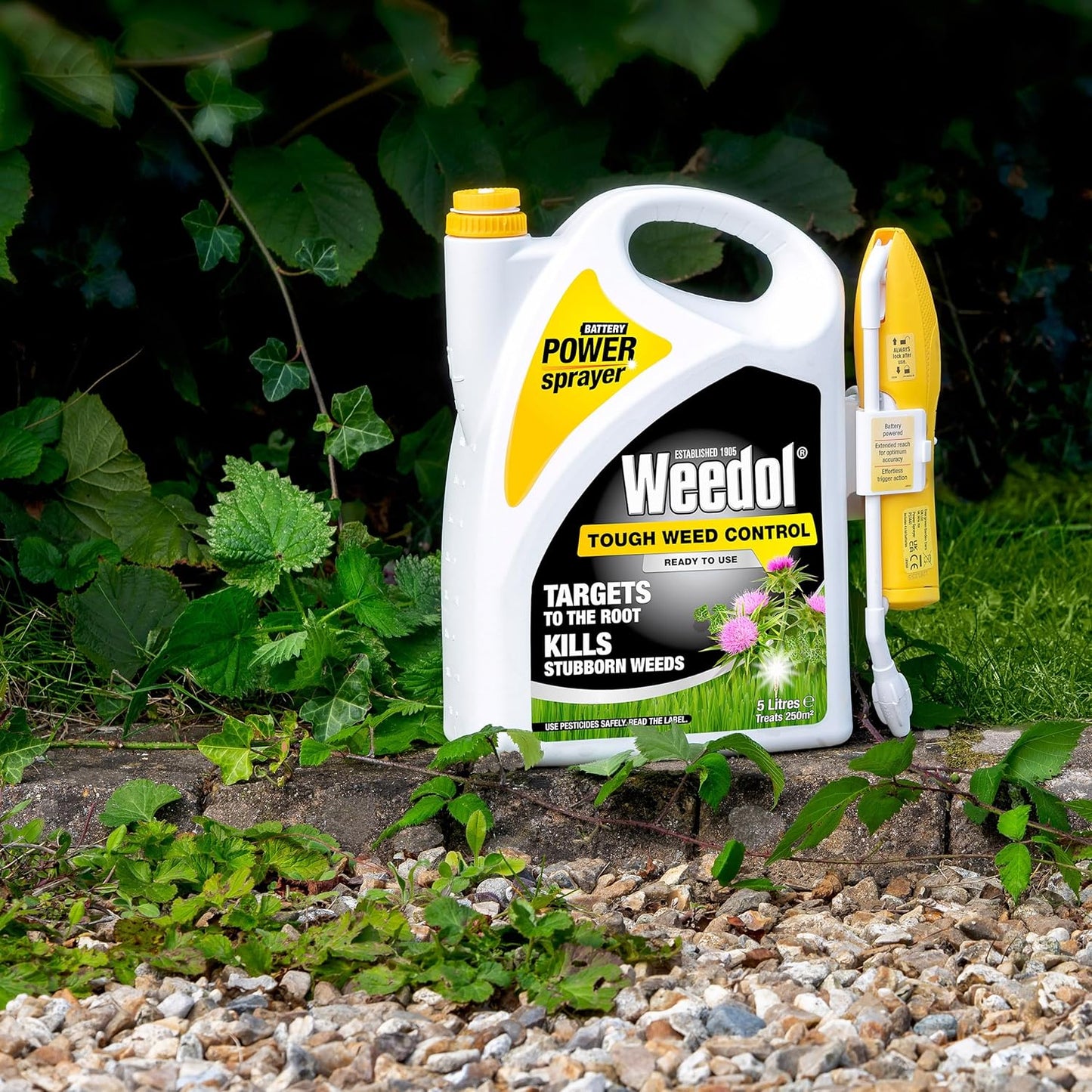Weedol Tough Weed Control Sprayer | 5 Litre | Ready to Use | Kills and Prevents Regrowth