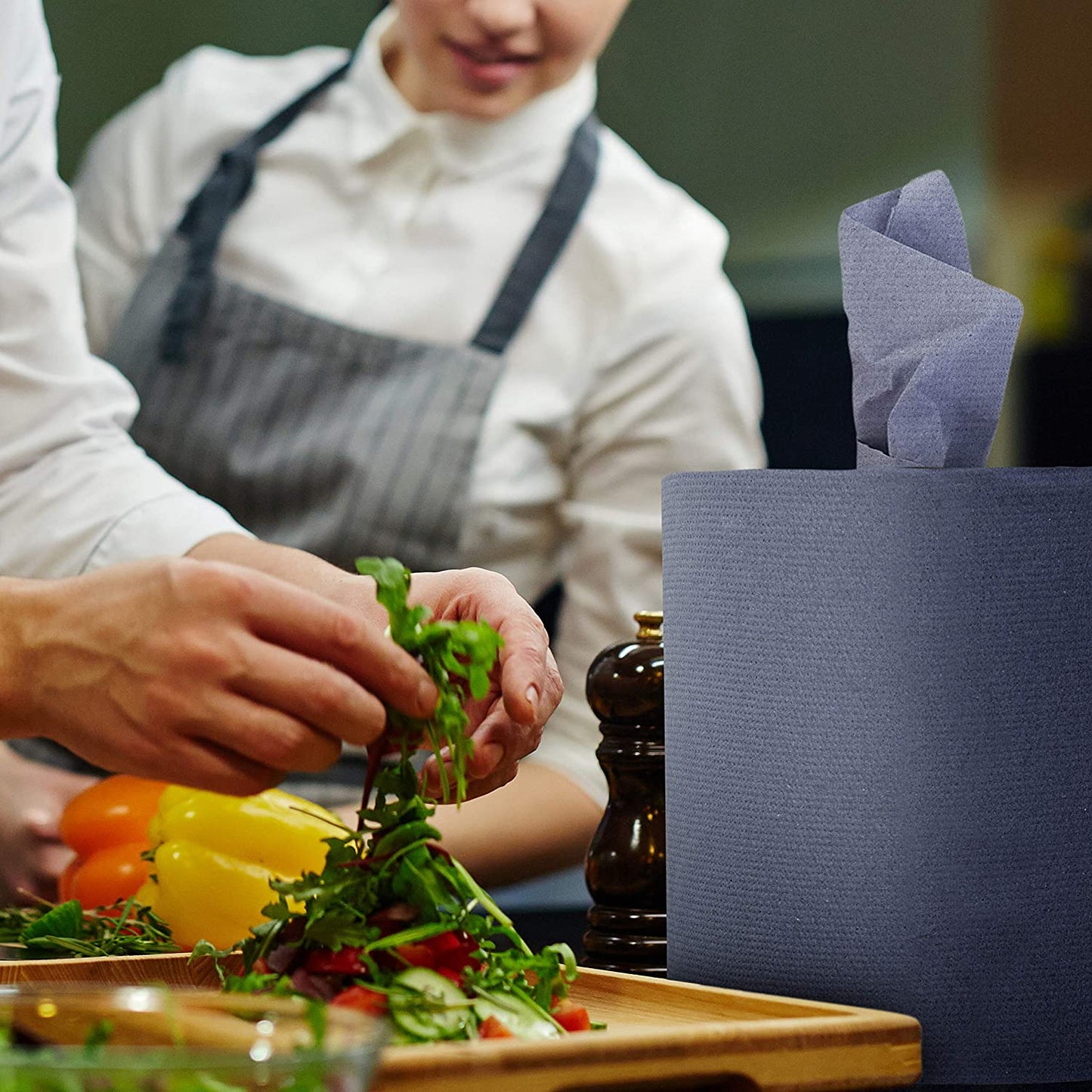 Janit-X Eco 100% Recycled XL Centrefeed Rolls Blue 6 x 150m CHSA Accredited