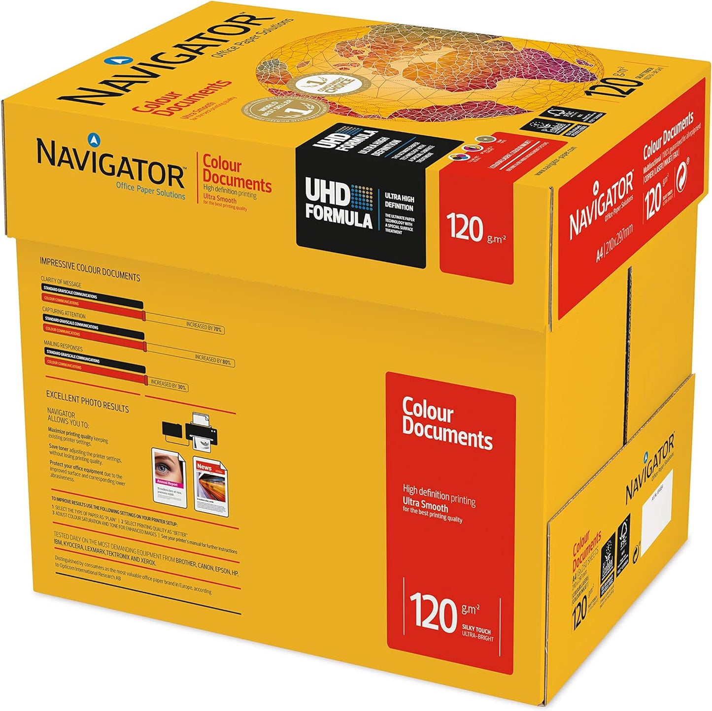 Navigator Colour Documents A4 Paper 120gsm (Pack of 250) NAVA4120