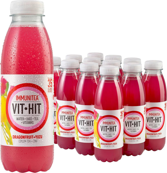 VIT HIT Immunitea, Dragonfruit & Yuzo 12 x 500ml
