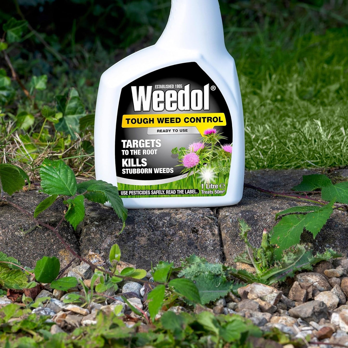 Weedol Tough Weed Control Spray | 1 Litre | Kills and Prevents Regrowth