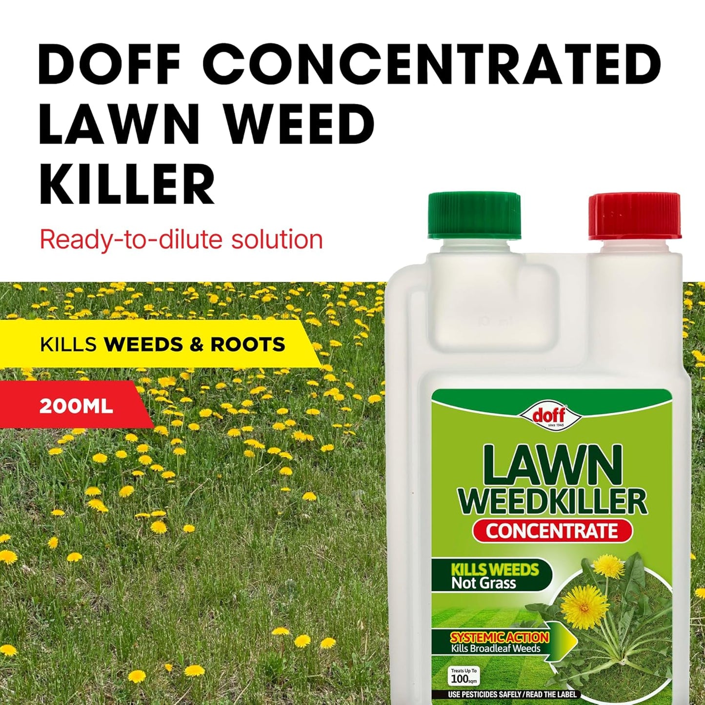 Doff Concentrated Lawn Weedkiller 200ml