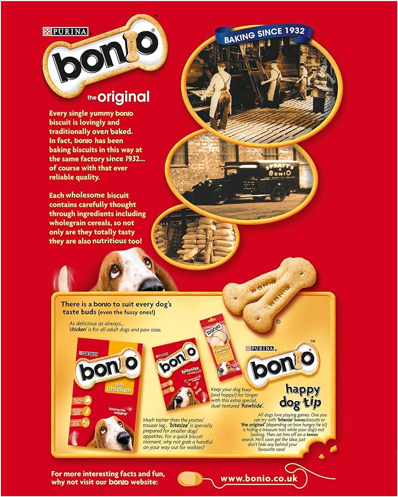 Bonio Dog Treats Chicken Biscuits 650g
