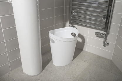 Addis Plastic Waste Paper Bathroom Bedroom Office Trash Bin, Black, 12 Ltr