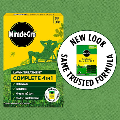 Miracle-Gro Evergreen Complete 4-In-1 Lawn Food| Weed & Moss Control 400m2