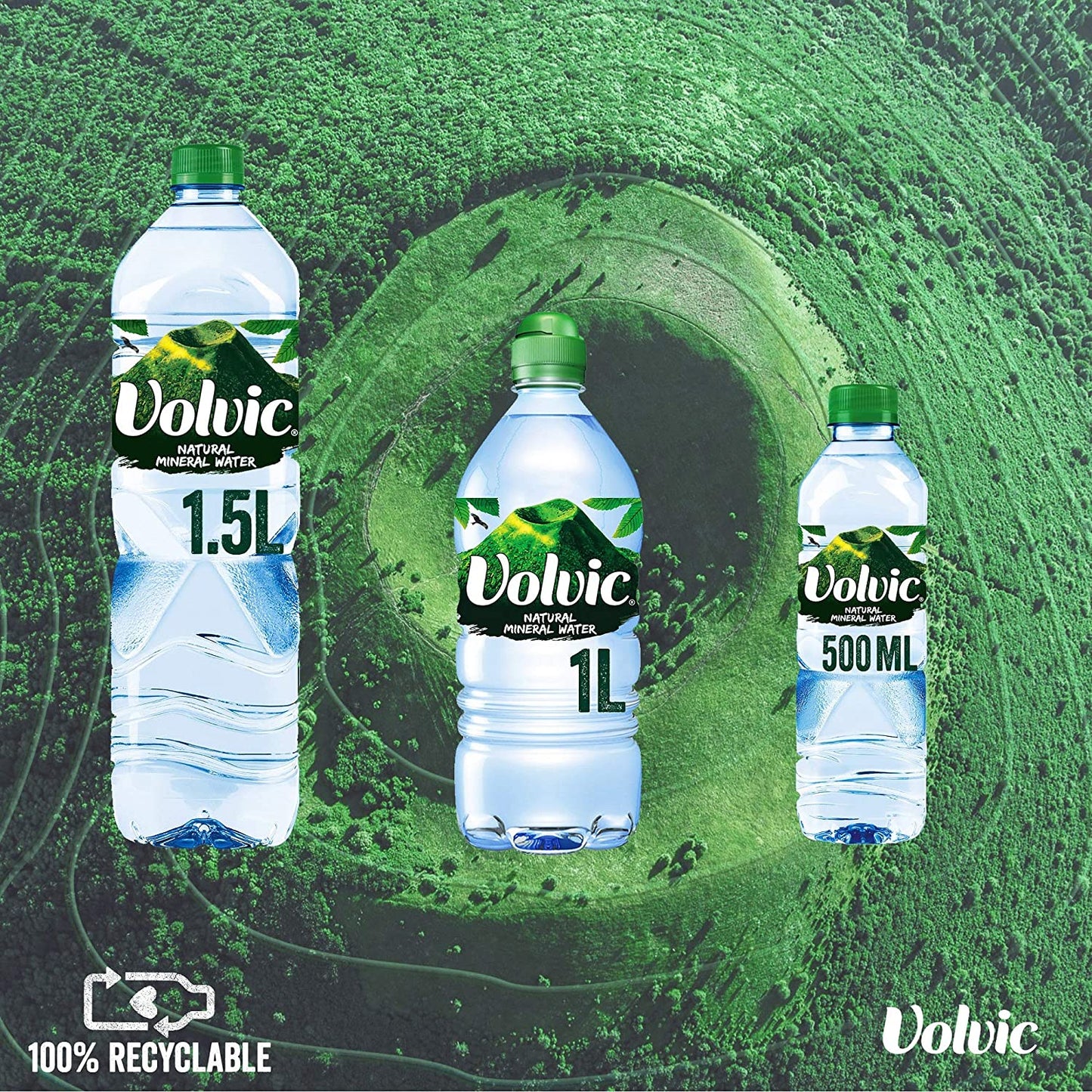 Volvic Mineral Water Still 24 x 500ml (Plastic Bottle)