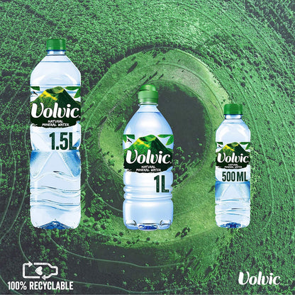 Volvic Mineral Water Still 24 x 500ml (Plastic Bottle)
