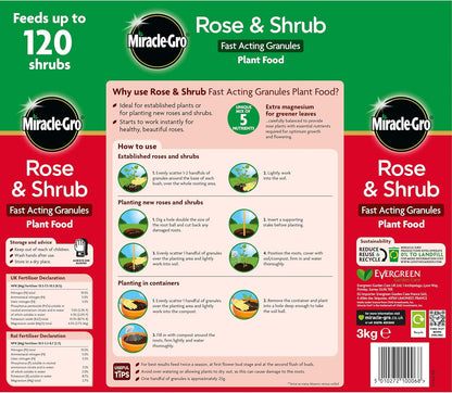 Miracle-Gro Rose & Shrub Fast Acting Plant Food 3kg