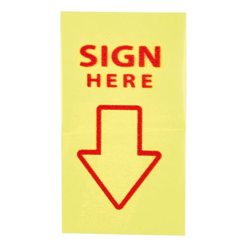 5 Star Sign Here Index Flags 25x45mm 40x4 160 Flags 938241