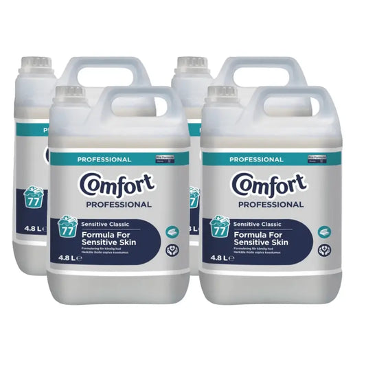 Comfort Professional Sensitive Classic Fabric Softener 4.8 Litre (4 Pack Bundle)