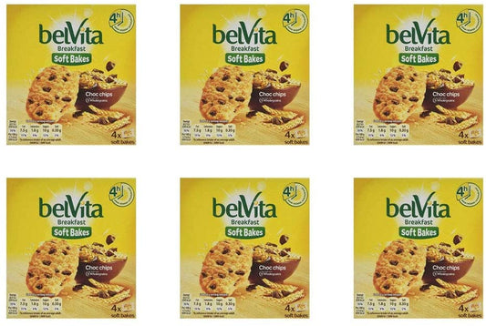 Belvita Breakfast Biscuits Soft Bakes Choc Chips 24 x 50g