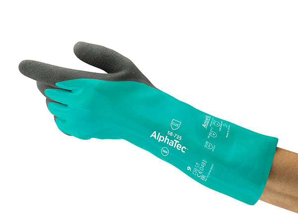 ANSELL ALPHATEC 58-735 GLOVES - {ALL COLOURS / SIZES}