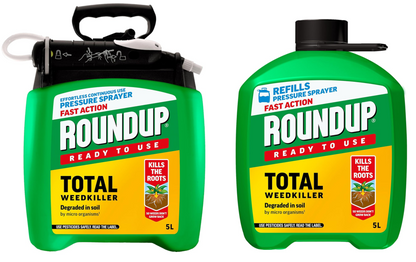 Roundup Multi Pack | 2 x 5 Litre | Ready to Use | 1 x 5L Pump & Go and 1 x 5L Refill