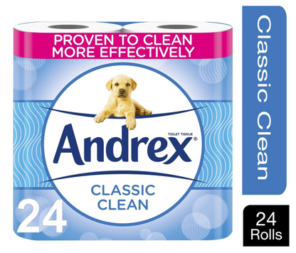 Andrex Classic Clean 3D-Wave Toilet Roll (Pack of 4) 4480115