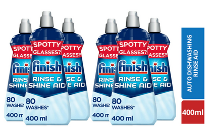 Finish Shine and Dry Rinse Aid 400ml with Spot Prevension