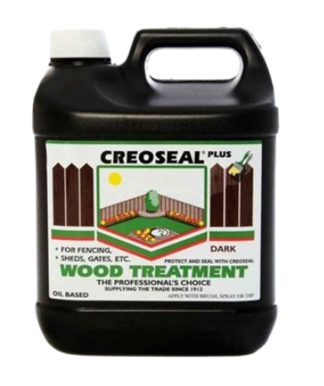 Creoseal Dark Brown Oil Based Fence Timber Paint Creocote | 4L Tub