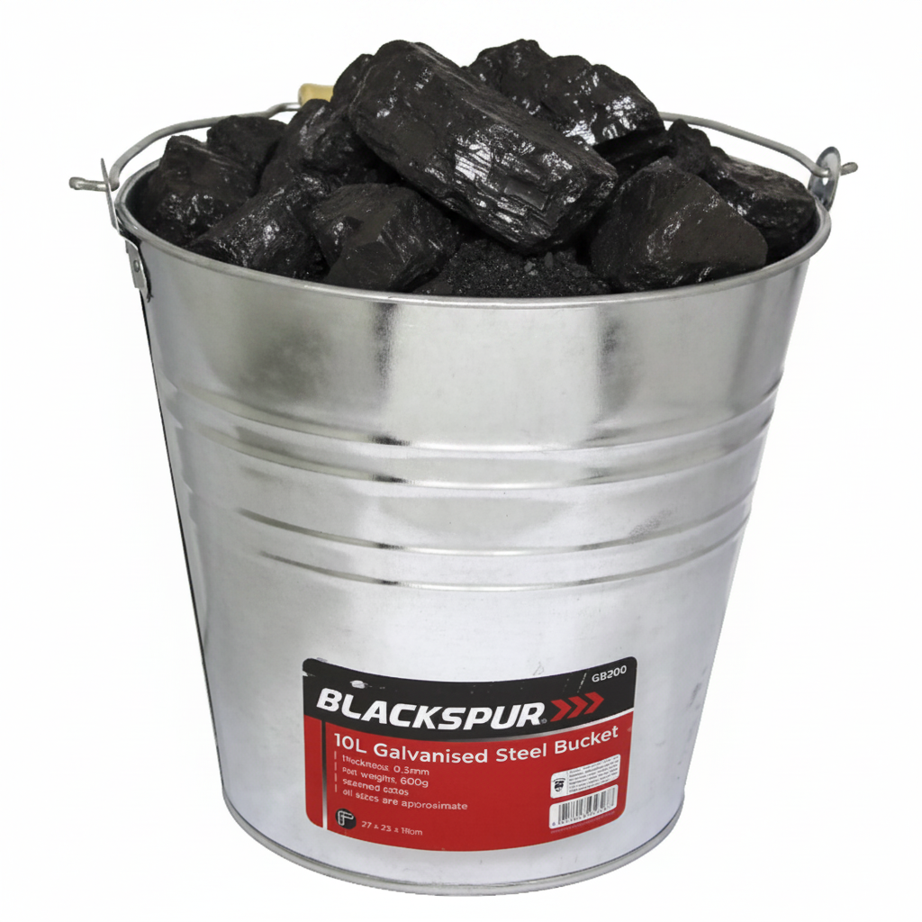 Fixtures Blackspur 10L Galvanised Steel Bucket
