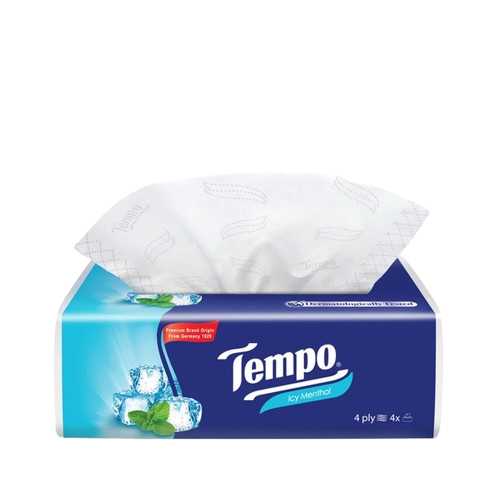 Tempo Strong, Soft & Breathable Menthol Tissues 12 x 80's 4ply