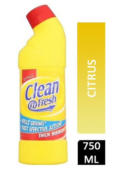 Clean And Fresh Thick Citrus Bleach 750ml