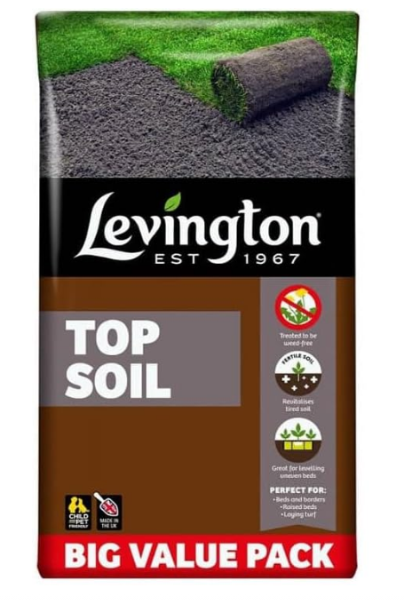 Levington Big Value Pack Top Soil Peat Free 30L