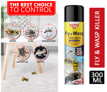 Zero In Fly & Wasp Killer Spray 300ml