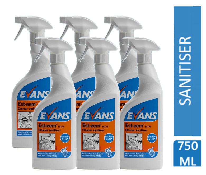 Evans Vanodine Est-eem RTU Cleaner Sanitiser 750ml