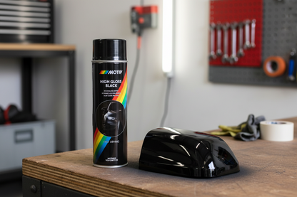 Motip Black Spray Paint HIGH GLOSS | Fast Drying | 1 x 500ml.
