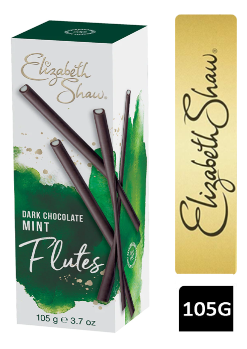 Elizabeth Shaw Dark Chocolate Mint Flutes 105g