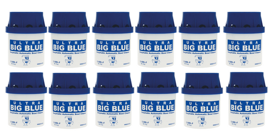 Ultra Big Blue Automatic Toilet Bowl Cleaner , Blue, Unscented, 900 Flush Cartridge - Automatic bowl cleaners.